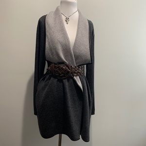 Tommy Bahama wool sweater coat woodlyn grey Large NWT